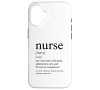 Progettazione ispiratrice della definizione dell'infermiera per la professione medica Custodia per iPhone 16