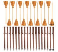 Progetti artigianali e feste perfette, 40 pezzi di bacchetta magica e matite di scopa, 20 cm di matite in legno composto da 14 matite