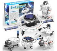 Progetti STEM per bambini dai 8 ai 12 anni, kit scientifici per ragazzi 8-14, 6-in-1 robot solare giocattoli spaziali costruzione kit scientifici regali 7 8 9 10 11 12 13 anni ragazzi ragazze