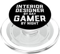 Progettista di interni di Day Gamer By Night Home Office Design PopSockets PopGrip per MagSafe