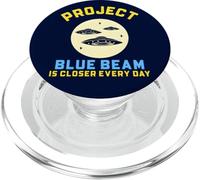 Progetto Blue Beam Retro UFO Fantascienza Design Divertente PopSockets PopGrip per MagSafe