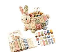 Progetto cucito patchwork per un organizer, E | Materiali in tessuto e pannelli patchwork misti, progetto cucito pratico, organizzatore per filo e