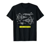 Progetto del progetto dell'aeronautica militare F-22 Raptor Maglietta