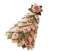 Progetto di cucito per una decorazione floreale a strati, A | Pezzi di tessuto inclusi e elementi essenziali per cucire, montaggio pratico, risultato floreale a strati per esposizione