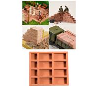 Progetto di modello architettonico in stampo per mattoni in miniatura