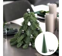 Progetto fai da te cono floreale per albero di Natale come centrotavola per