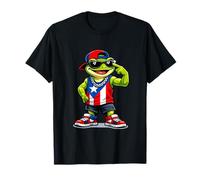 Progetto Grafico Ojo Watchful National Frog Puerto Rico Pride Maglietta