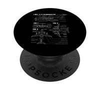 Progetto militare americano C17A Globemaster PopSockets PopGrip Adesivo