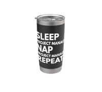 Progetto Sleep Nap Gestisci Project Manager Ripeti Bicchiere termico in acciaio inox doppia parete