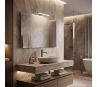 Progetto Specchio con Telaio Rettangolare 100x70 cm LED 4,8W 6.000K