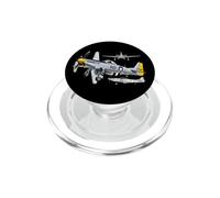 Progetto vintage dell'aviazione dell'aereo da combattimento della seconda guerra mondiale PopSockets PopGrip per MagSafe