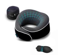 Cuscino da Viaggio per Collo Cuscino Cervicale 100% Memory Foam Cuscino per