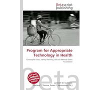 Program for Appropriate Technology in Health: Christopher Elias, Family Planning, Bill and Melinda Gates Foundation