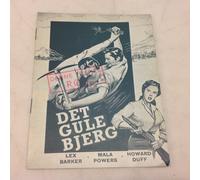 Programma cinematografico danese 1954 The Yellow Mountain Lex Barker Mala Pow...