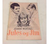 Programma cinematografico danese Jules et Jim Jeanne Moreau Oskar Werner Henr...