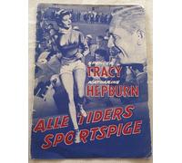 Programma cinematografico danese Pat and Mike Spencer Tracy Katharine Hepburn...