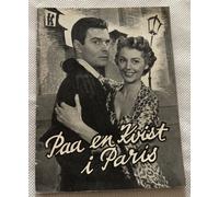 Programma cinematografico danese Rue de l'Estrapade Daniel Gélin Louis Jourda...