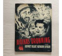 Programma cinematografico danese The African Queen Humphrey Bogart Katharine ...
