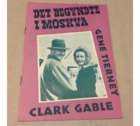 Programma cinematografico originale danese "Never Let Me Go" Clark Gable Gene...
