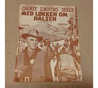 Programma cinematografico originale danese "Run for Cover" James Cagney Lindf...