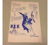Programma cinematografico originale danese "So This Is Paris" Tony Curtis Glo...