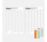 Programma Di Autodisciplina 2026 Calendario Di Tracciamento Delle Abitudini Organizzatore Di Un Programma per L'anno Scolastico