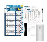 Programma di routine giornaliero per bambini - Programma visivo Lavagna magnetica - Lavagna calendario per bambini giocattoli educativi - Per frigorifero casa studio camera da