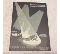 Programma film danese "M" David Wayne Howard Da Silva Martin Gabel vintage 1951