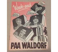 Programma film originale vintage danese "Weekend at the Waldorf" Ginger Roger...