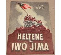 Programma film vintage originale danese "Sands of Iwo Jima" John Wayne John...
