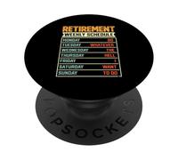 Programma settimanale di pensionamento fare qualsiasi cosa diavolo voglio fare PopSockets PopGrip Adesivo