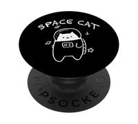 Programma spaziale Kawaii Neko PopSockets PopGrip Adesivo