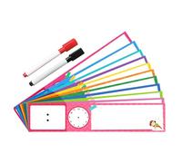 Programma visivo - Organizer per bambini, tabella di routine, planner per bambini | Grafico da parete con 12 schede flash per costruire aiuti visivi, incoraggiare la struttura quotidiana e sostenere