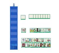 Programma visivo per bambini con 45 attività + 9 carte bianche | Grafico della routine quotidiana casa e scuola Strumento educativo comportamentale autismo, aula, viaggi, homeschooling