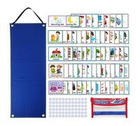 Programma visivo per bambini - Tabella adesiva comportamentale dei bambini, organizer per attività | Calendario di apprendimento durevole per buone abitudini, lavagna impermeabile per aule, casa e