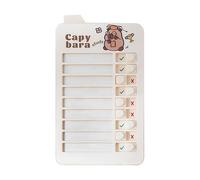 Programma visivo per bambini - Tavola di comportamento giornaliera | Diagramma delle attività visive | Materiale ABS, 11,8 X 6,5 cm, 26 pagine di ricambio, per ragazze e famiglia, casa, aula