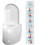 Programma visivo per l'addestramento del vasino - Adesivi per il programma visivo per l'addestramento del water, Tabella di ricompensa per l'allenamento del water | Promote Learning WC Special