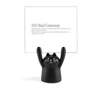 Programmatore 502 Bad Gateway Memo Holder Cartoon Black Cat Stand Decorazione