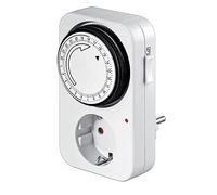 Programmatore analogico 24H con timer, compatibile con vari sistemi di irrigazione, ideale per gestire automaticamente l'irrigazione dei giardini.