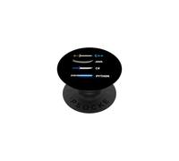 Programmatore Arma Detto Plus Plus Java Sharp Python PopSockets PopGrip Adesivo