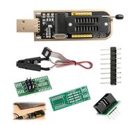Programmatore CH341A USB, Clip Test SOIC8 SOP8, Modulo Universale EEPROM BIOS Flash Serie 24 25 con Adattatori a 8 pin, Strumento Lettura Scrittura Backup per Chip IC e Riparazione Scheda Madre