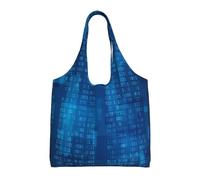 Programmatore Codice Binario Blu,Borse riutilizzabili, borse della spesa, borsa a tracolla in tela di grande capacità