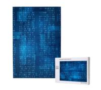 Programmatore Codice Binario Blu,Puzzle in legno da 1000 pezzi per adulti e adolescenti