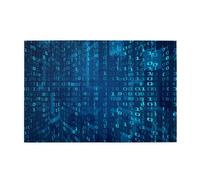 Programmatore Codice binario blu,Puzzle in legno da 1000 pezzi per famiglie, puzzle per adulti e adolescenti