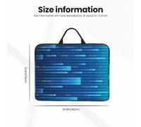 Programmatore Codice Blu, Custodia per laptop da 14 pollici, borsa per notebook, custodia per laptop, valigetta con maniglia