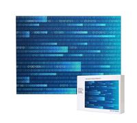 Programmatore Codice Blu,Puzzle in legno da 500 pezzi, gioco di famiglia, puzzle per adulti e adolescenti, decorazioni per la casa