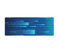 Programmatore Codice Blu,Tappetino per mouse grande, da scrivania, per tastiera e computer, con base in gomma antiscivolo, 30 x 80 cm