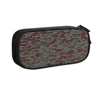 Programmatore Codice di programmazione Stampa Matita Pouch Storage Cosmetici Strumenti Artistici Forniture Studenti Insegnanti Uso Versatile, Nero , Taglia unica, Set di zaini per la scuola
