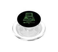 Programmatore Computer Nerd Cat Errore Divertente Pixel Coder IT PopSockets PopGrip per MagSafe