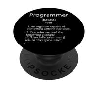 Programmatore Definizione Divertente Sviluppatore Gift Coder IT NERD PopSockets PopGrip Adesivo